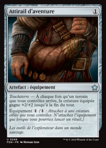 Attirail d'aventure, carte Magic FDN 249 — extension Foundations