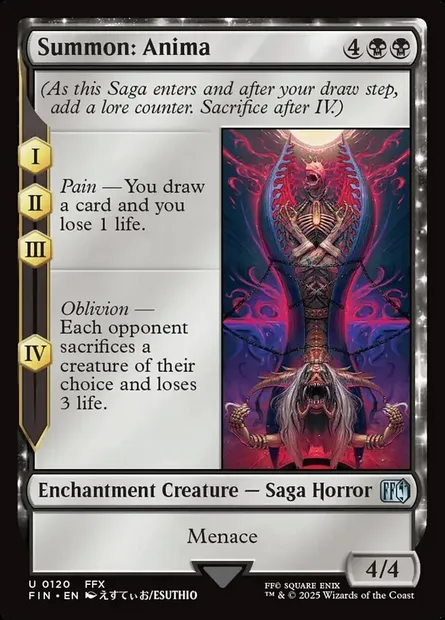 Summon: Anima, Magic card FIN 120 — Final Fantasy set