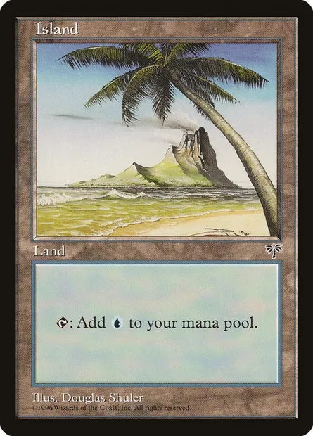 Island, Magic card MIR 335 — Mirage set