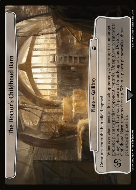 The Doctor's Childhood Barn, Magic card WHO 579 — Doctor Who set