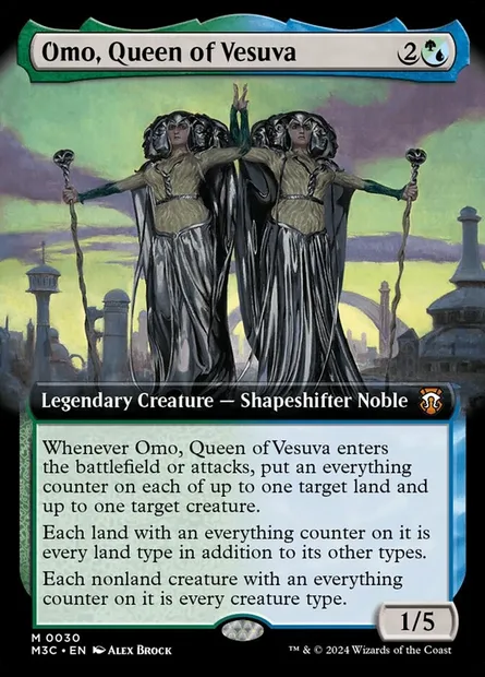 Omo, Queen of Vesuva, Magic card M3C 30 — Modern Horizons 3 Commander set