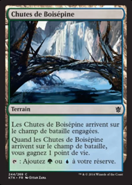 Chutes de Boisépine, carte Magic KTK 244 — extension Les Khans de Tarkir