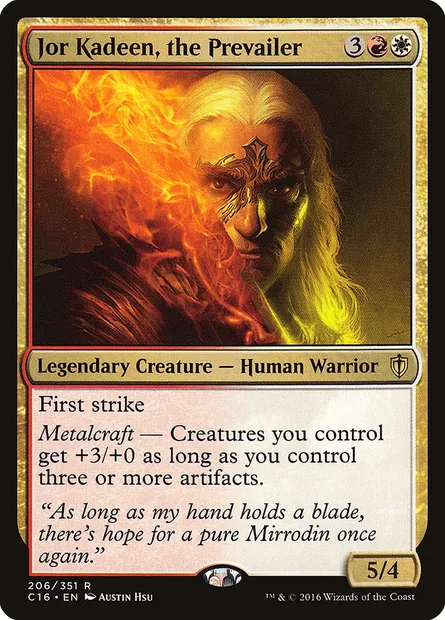 Jor Kadeen, the Prevailer, Magic card C16 206 — Commander 2016 set