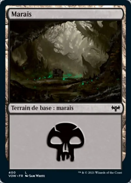 Marais, carte Magic VOW 400 — extension Innistrad : noce écarlate