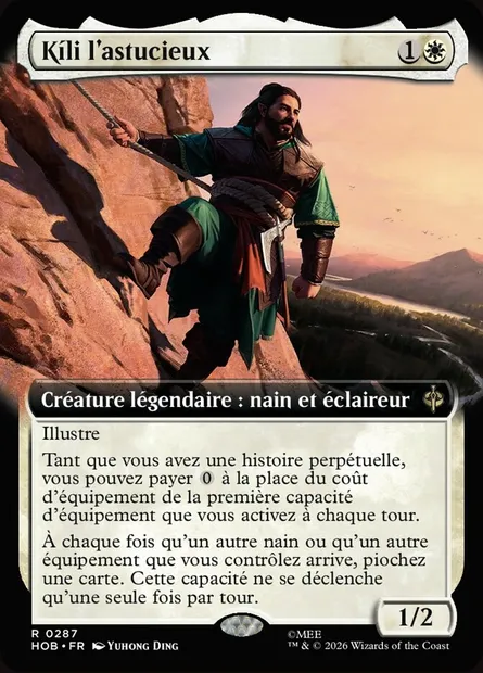 Kíli l'astucieux, carte Magic HOB 287 — extension The Hobbit