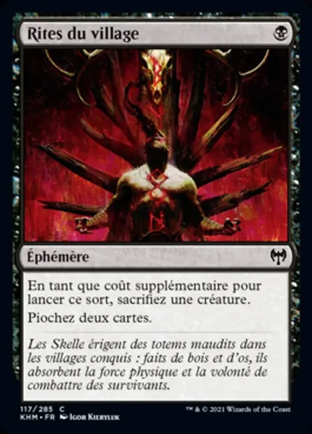 Rites du village, carte Magic KHM 117 — extension Kaldheim