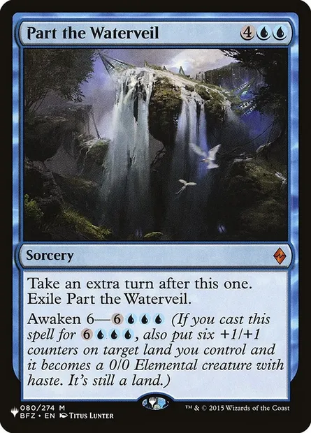 Ouvrir le Voile d'Eau, carte Magic PLST BFZ-80 — extension The List