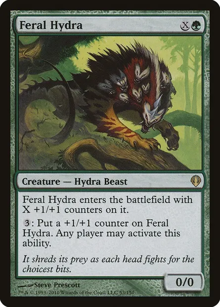 Hydre sauvage, carte Magic ARC 53 — extension Archenemy