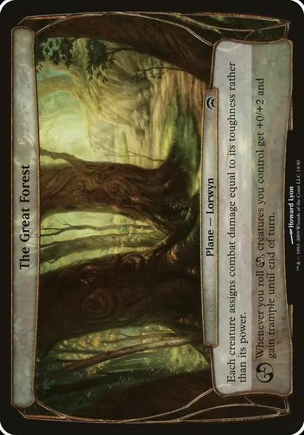 The Great Forest, Magic card OHOP 14 — Planechase Planes set