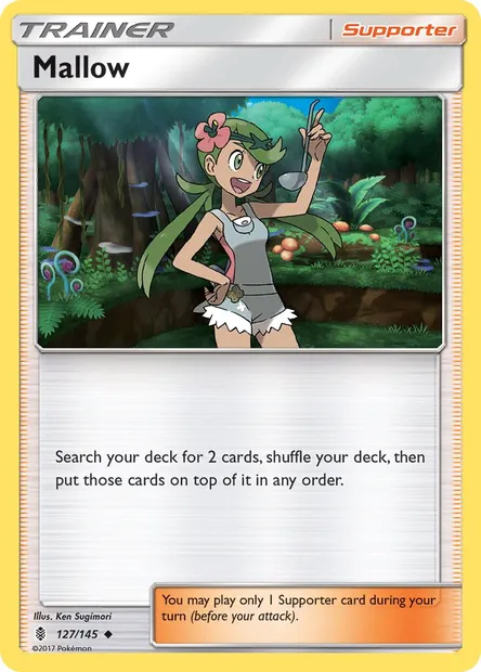 Mallow, Pokémon card GRI 127 — Guardians Rising set