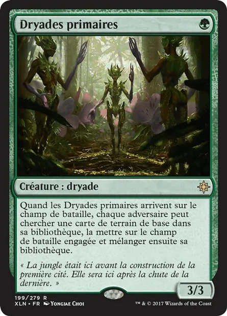 Dryades primaires, carte Magic XLN 199 — extension Ixalan