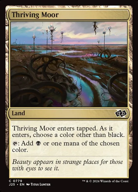 Thriving Moor, Magic card J25 779 — Foundations Jumpstart set