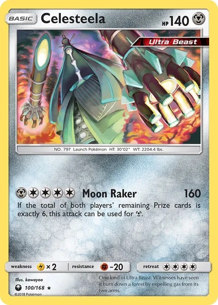 Celesteela, Pokémon card CES 100 — Celestial Storm set