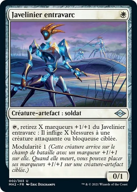 Javelinier entravarc, carte Magic MH2 2 — extension Horizons du Modern 2