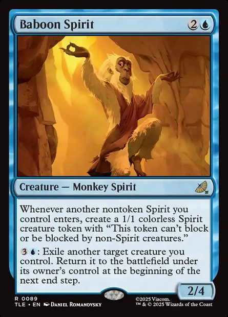 Baboon Spirit, Magic card TLE 89 — Avatar: The Last Airbender Eternal set