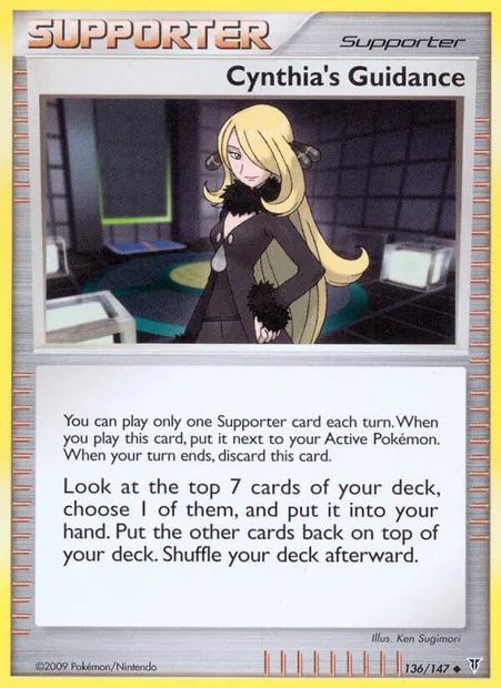 Cynthia's Guidance, Pokémon card SV 136 — Supreme Victors set