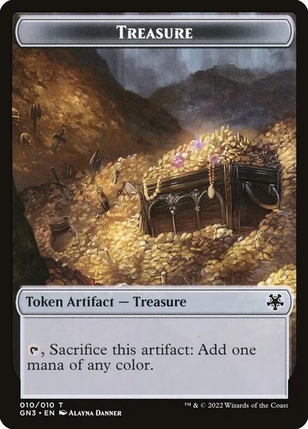 Treasure, Magic card TGN3 10 — Game Night: Free-for-All Tokens set