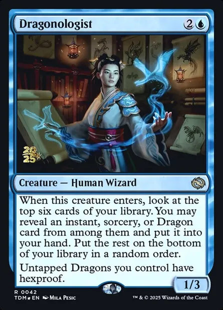 Dragonologist, Magic card PTDM 42s — Tarkir: Dragonstorm Promos set