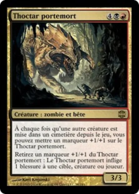 Thoctar portemort, carte Magic ARB 36 — extension La Renaissance d'Alara