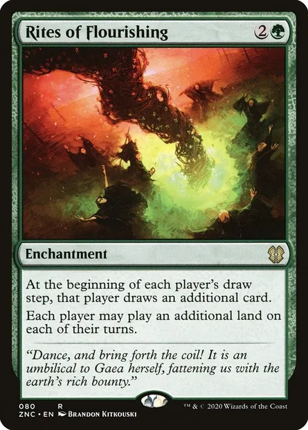 Rites of Flourishing, Magic card ZNC 80 — Zendikar Rising Commander set