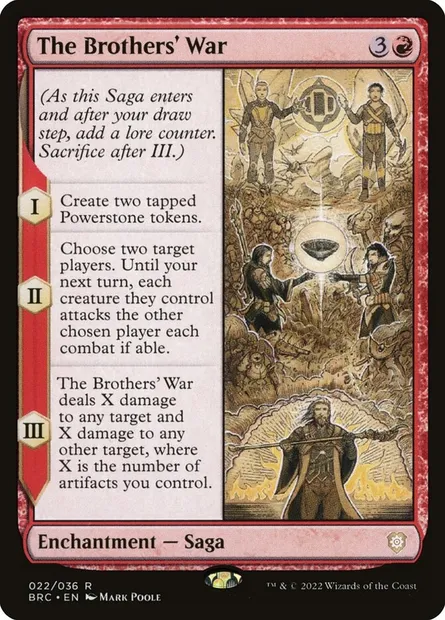 The Brothers' War, Magic card BRC 22 — The Brothers' War Commander set