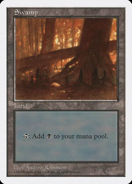 Swamp, Magic card 5ED 440 — Fifth Edition set