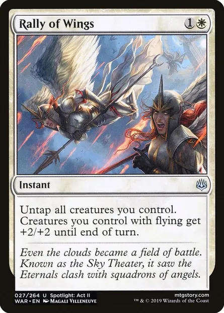 Rally of Wings, Magic card WAR 27 — War of the Spark set
