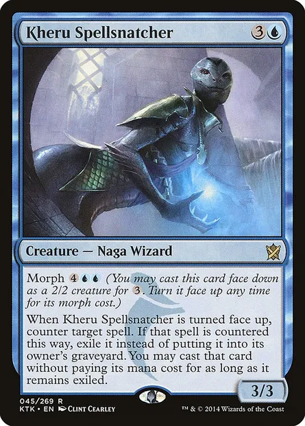Kheru Spellsnatcher, Magic card KTK 45 — Khans of Tarkir set