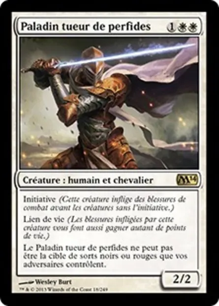 Paladin tueur de perfides, carte Magic M14 18 — extension Magic 2014