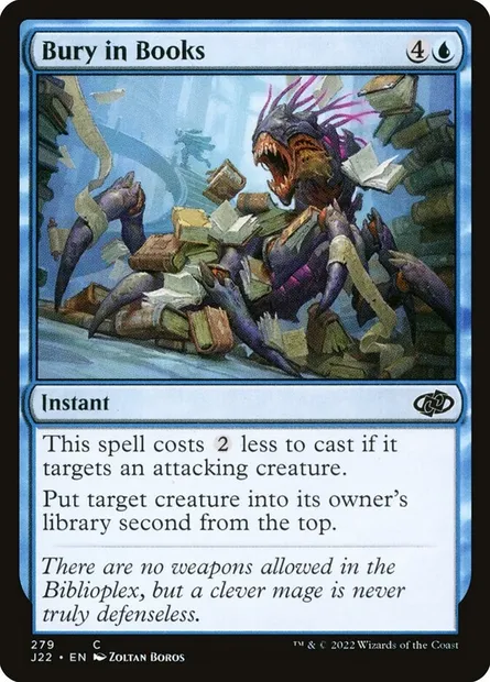 Bury in Books, Magic card J22 279 — Jumpstart 2022 set