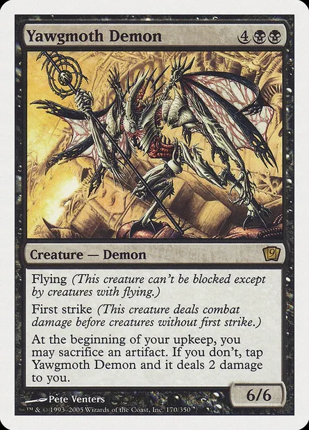 Yawgmoth Demon, Magic card 9ED 170 — Ninth Edition set
