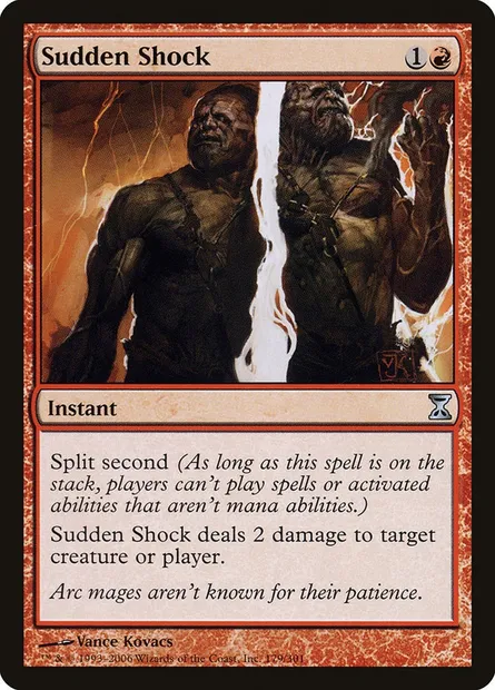 Sudden Shock, Magic card TSP 179 — Time Spiral set