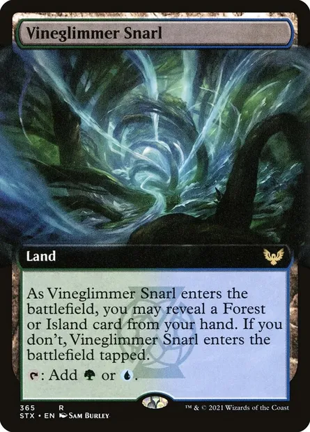 Vineglimmer Snarl, Magic card STX 365 — Strixhaven: School of Mages set