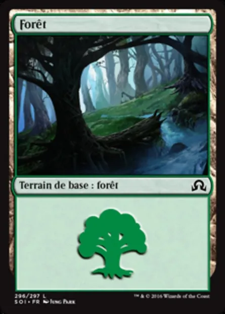 Forêt, carte Magic SOI 296 — extension Ténèbres sur Innistrad
