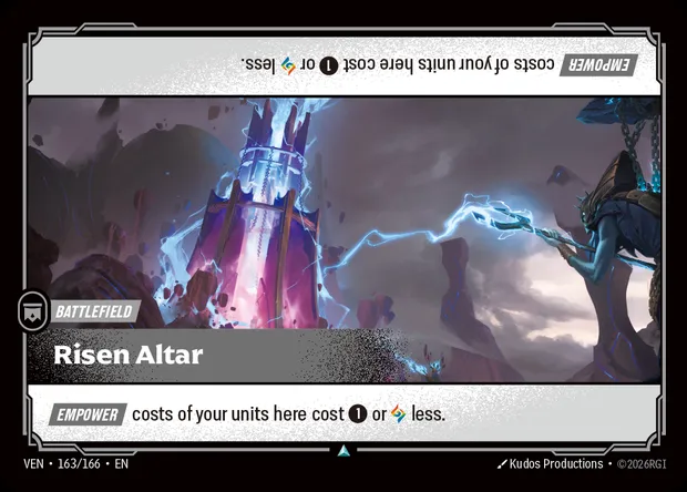 Risen Altar, Riftbound card VEN 163 — Vendetta set