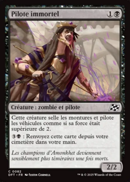 Pilote immortel, carte Magic DFT 82 — extension Aetherdrift