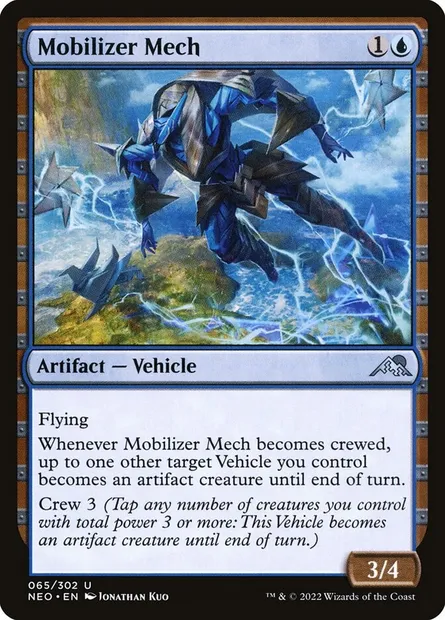 Mobilizer Mech, Magic card NEO 65 — Kamigawa: Neon Dynasty set