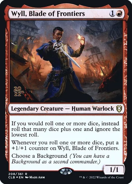 Wyll, Blade of Frontiers, Magic card PCLB 208s — Battle for Baldur's Gate Promos set