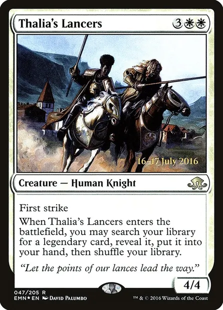 Lanciers de Thalia, carte Magic PEMN 47s — extension Eldritch Moon Promos