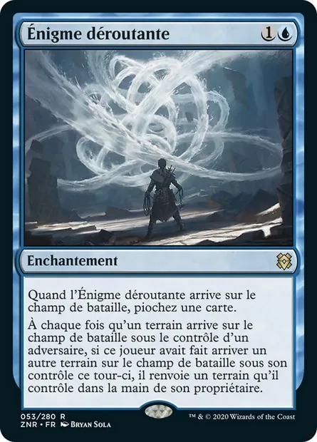 Énigme déroutante, carte Magic ZNR 53 — extension Renaissance de Zendikar