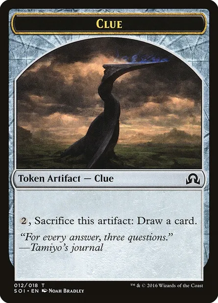 Clue, Magic card TSOI 12 — Shadows over Innistrad Tokens set