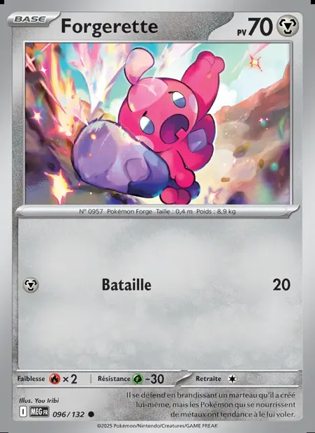 Forgerette, carte Pokémon MEG 096 — extension Méga-Évolution