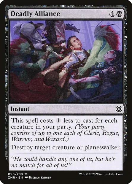 Deadly Alliance, Magic card ZNR 96 — Zendikar Rising set