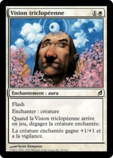 Vision triclopéenne, carte Magic LRW 45 — extension Lorwyn