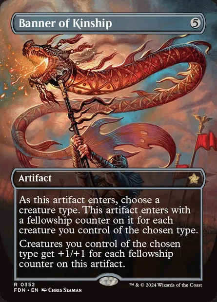 Banner of Kinship, Magic card FDN 352 — Foundations set