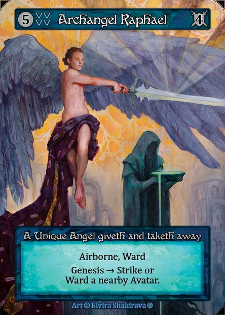 Archangel Raphael, carte Sorcery GOT 023 — extension Gothic