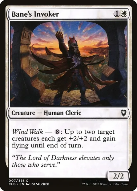 Bane's Invoker, Magic card CLB 7 — Commander Legends: Battle for Baldur's Gate set