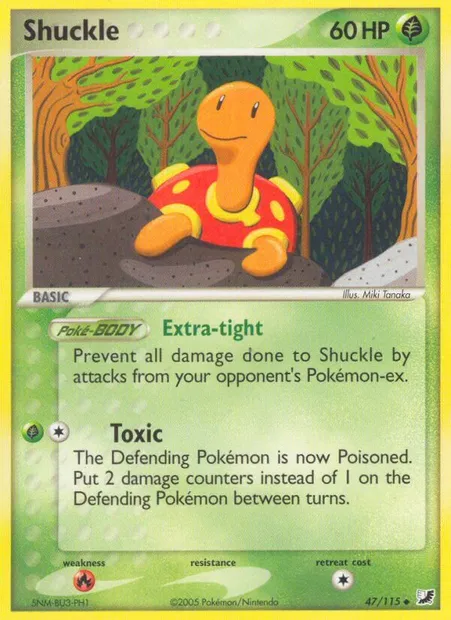 Shuckle, Pokémon card UF 47 — Unseen Forces set