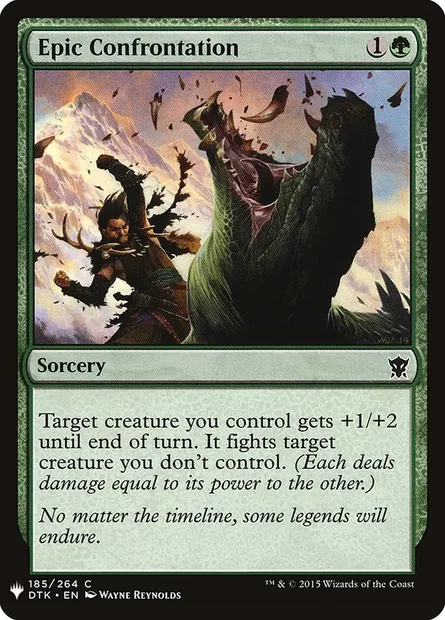 Epic Confrontation, Magic card PLST DTK-185 — The List set
