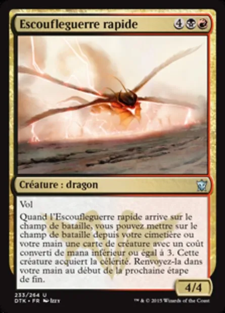 Escoufleguerre rapide, carte Magic DTK 233 — extension Les Dragons de Tarkir